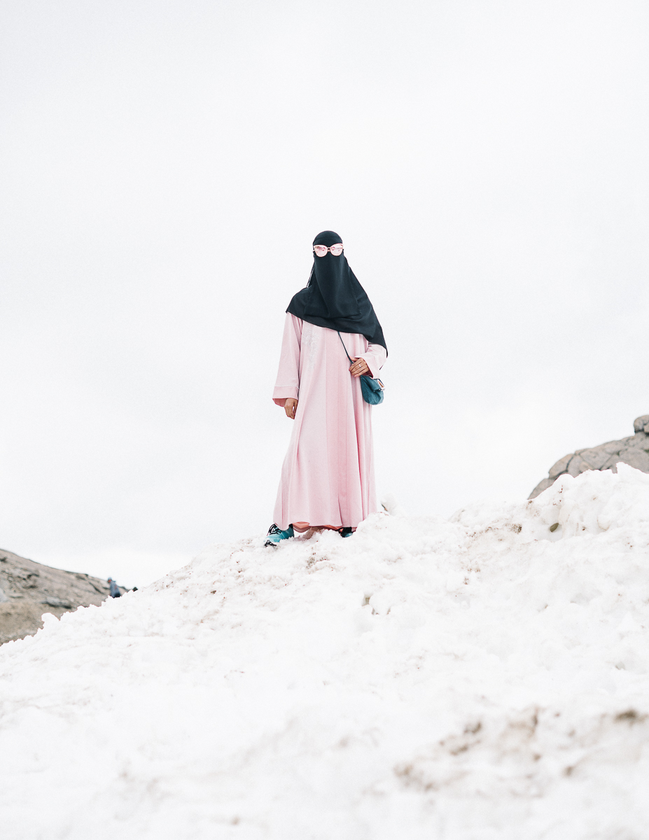  Arabic tourist on a glacier in Austria. 08/2017.

© Elias Holzknecht 
