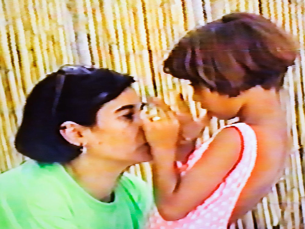  Me and mum, screenshot from family video (1992) 