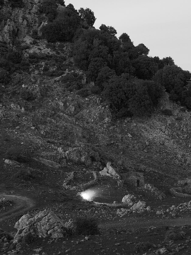  View of mountains in Orgosolo, Barbagia. 