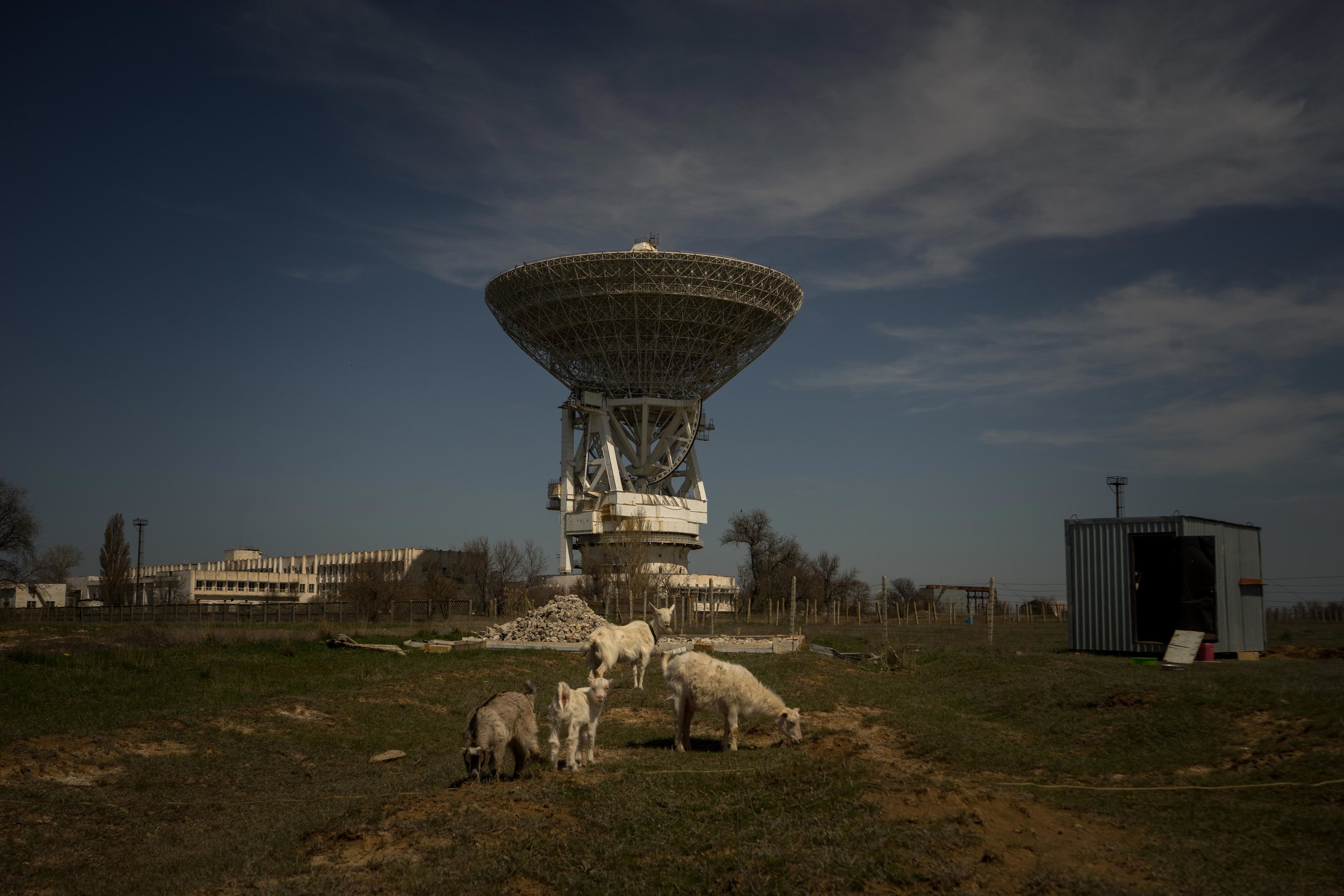  The center of the Far Space Communication wherefrom was the management of the first manned flights into space during Soviet times, Yevpatoria, Crimea 