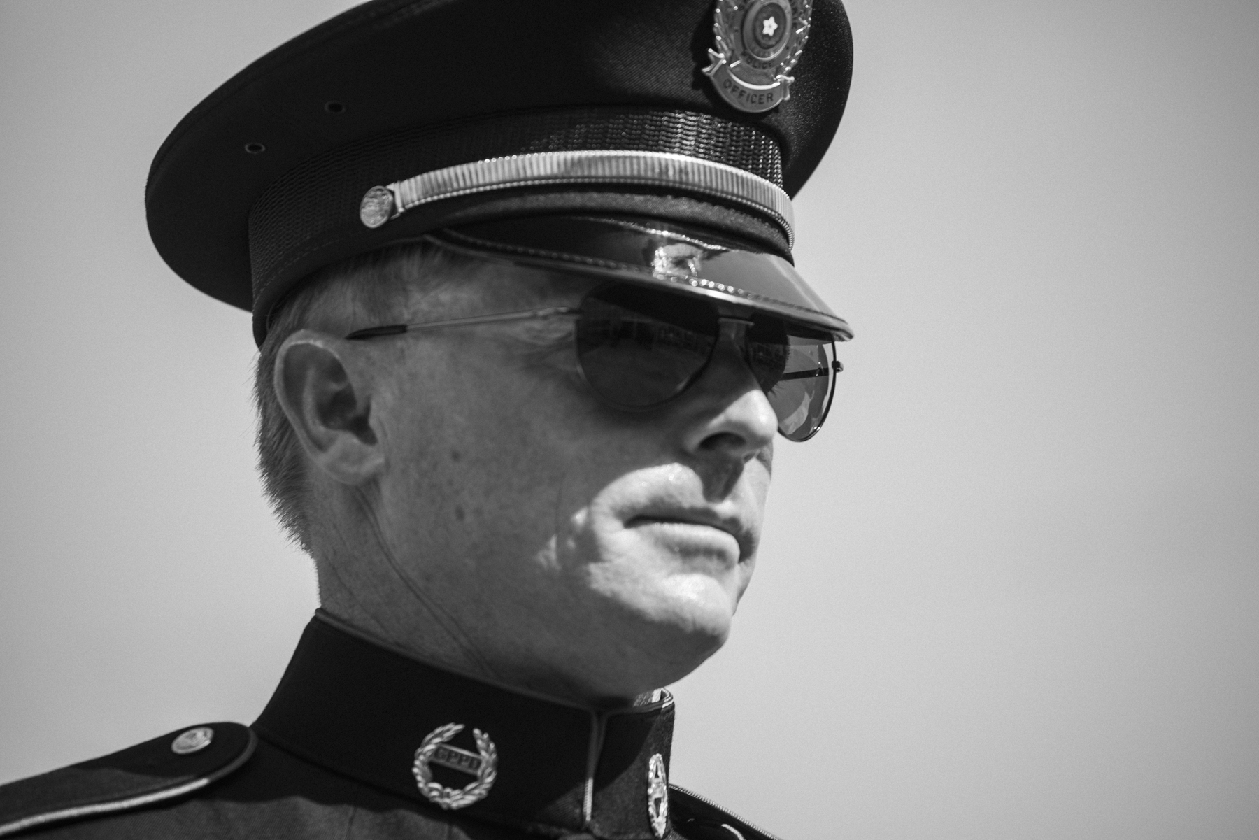  USA, Louisiana, Baton Rouge, 22 July 2016

Police officers from many jurisdictions throughout the United States and Canada pay file into the funeral for Baton Rouge Police officer Matthew Gerald who was killed in the line of duty during a July shoot