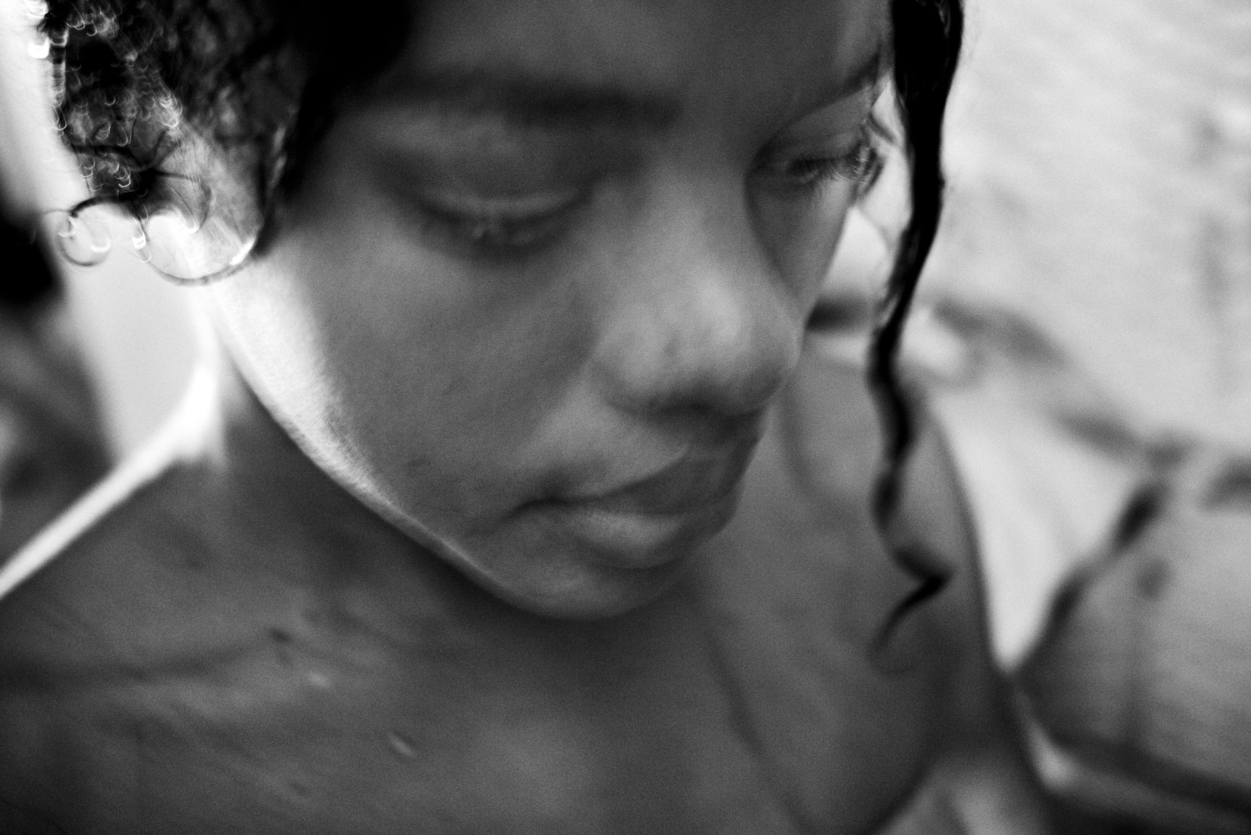  SALVADOR DE BAHIA, BRAZIL ? DECEMBER 25, 2010: Vanessa (13) waiting for a client in Christmas. She prostitute herself since she was 11 years old, on December 25, 2011 in Salvador de Bahia, Brazil. This impoverished community took up residence in an 