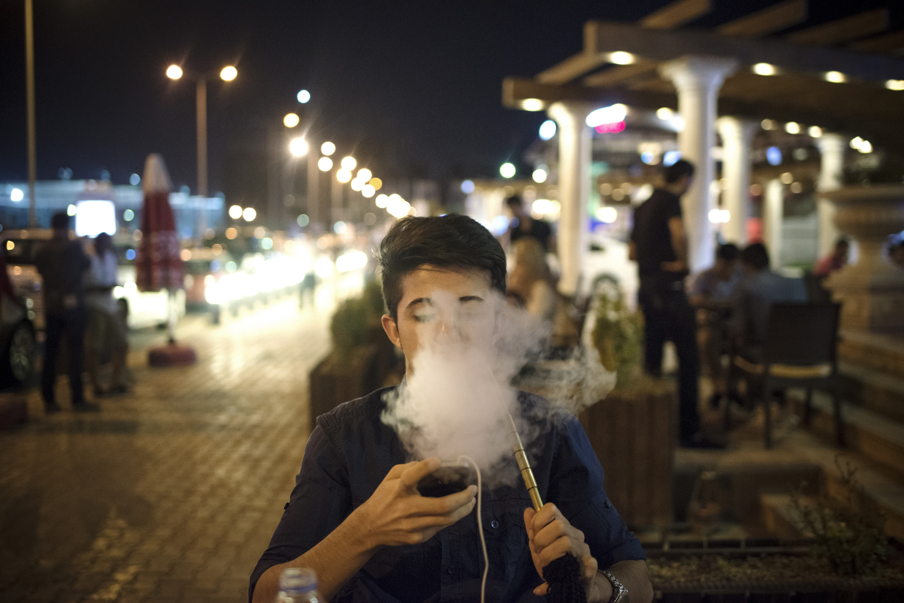  Erbil, Iraq - Teens smoke sheesha in the upscale neighborhood of "Dream City" in Erbil.


Kurds in Iraq like to think of themselves as something completely distinct from the rest of Iraq--different than the Iraq of inflamed descent and sectarian iss