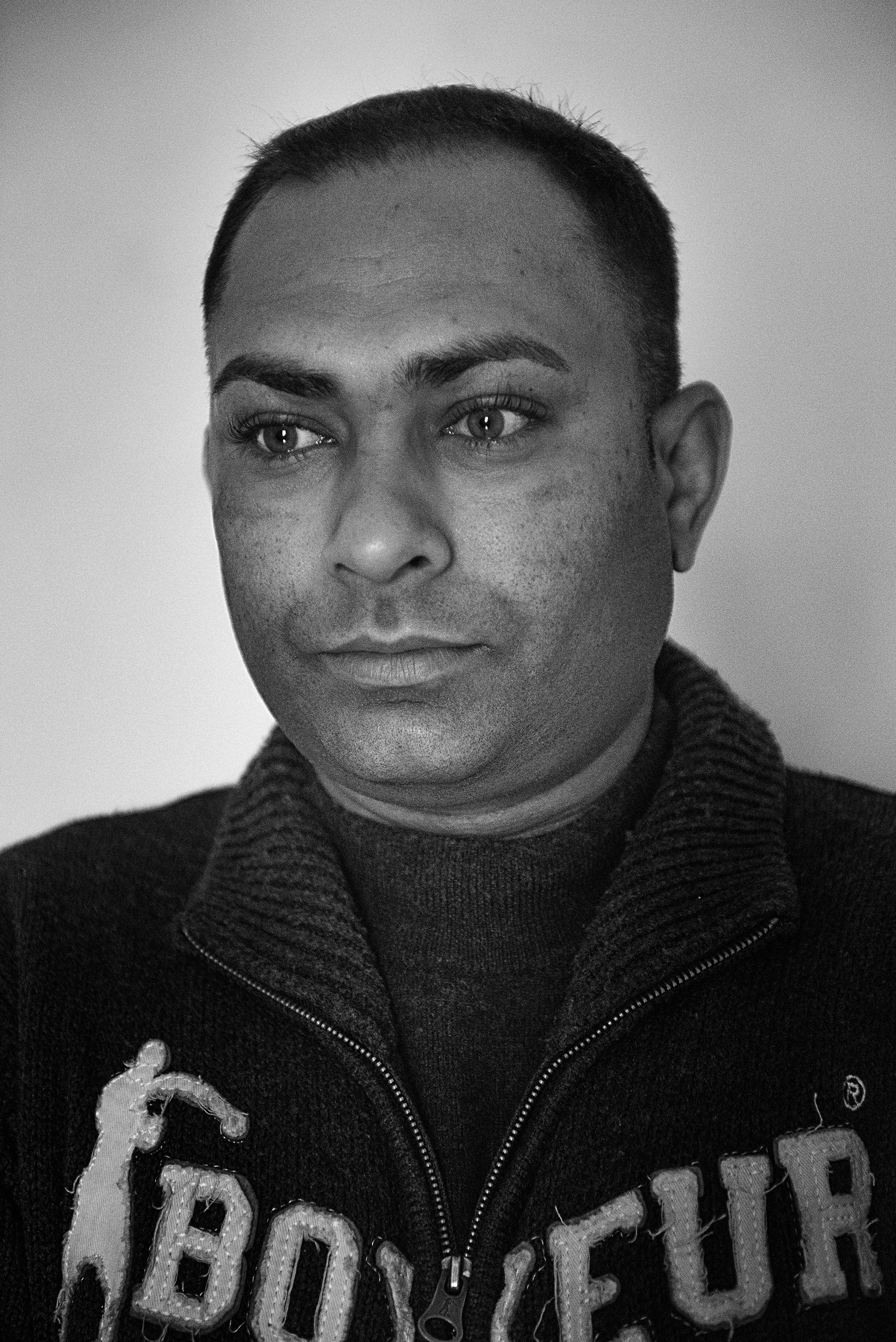  Gurpreet Dhindsa (38) portrayed inside his former house in the working class district of San Salvario in Turin, Italy; November 2018.
Mr. Dhindsa lived for 2 years in a small overcrowded apartment – from time to time, even 10 people in a single room