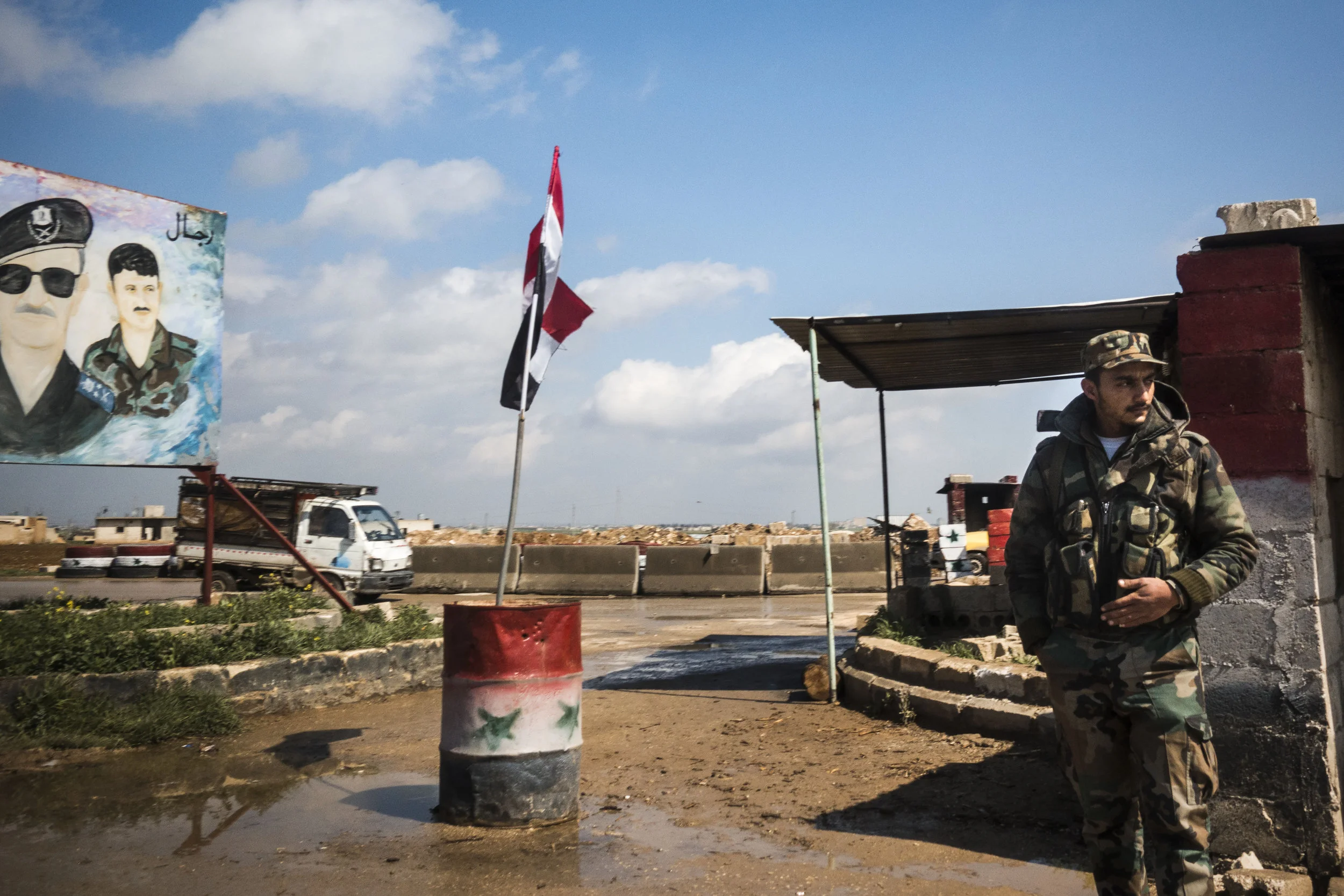Syria, Aleppo, 18 March 2017
Militay checkpoint in the outskirts of Aleppo.
Sebastian Liste / NOOR