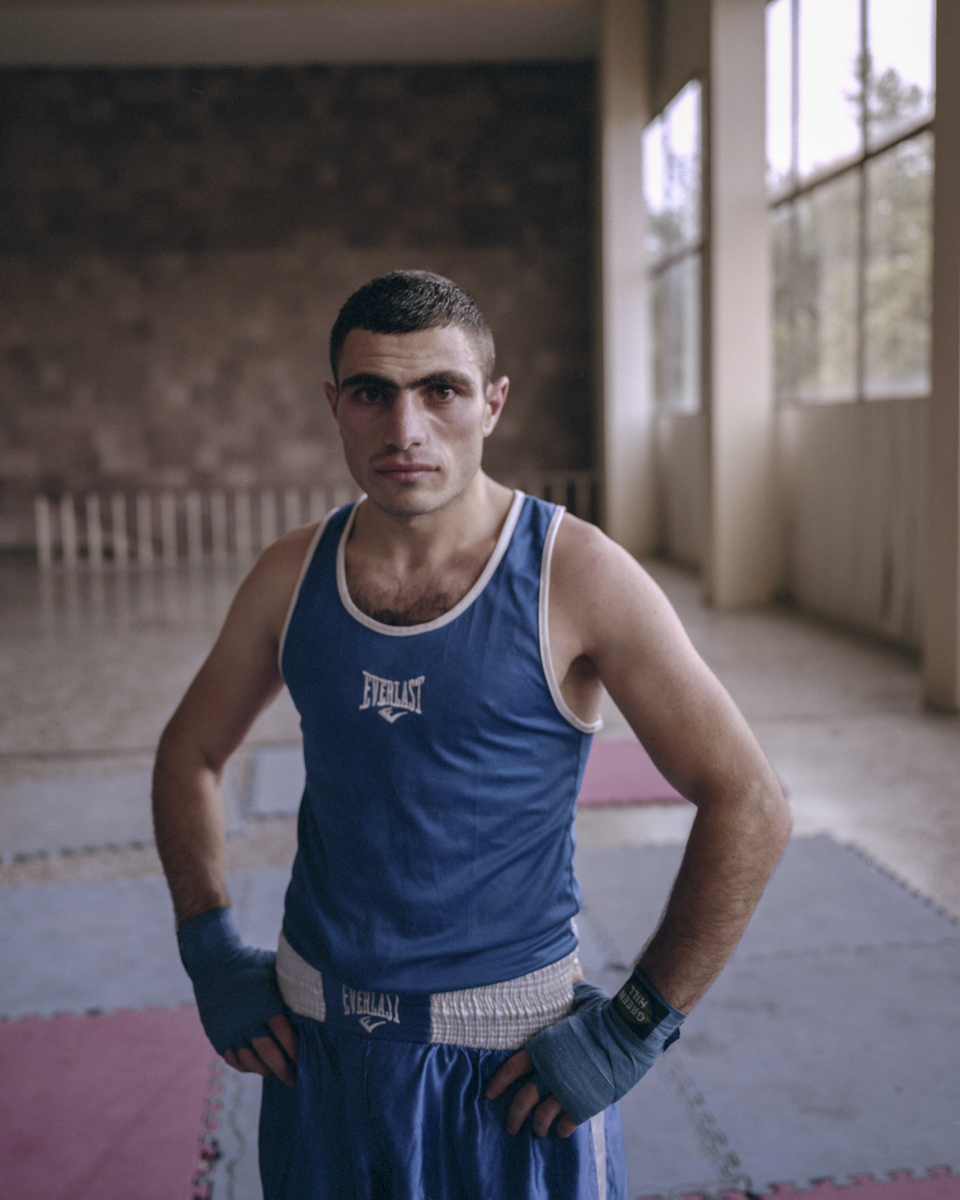  A boxer after losing a match at the annually held National Box Championship in Dynamo Sport Club. 