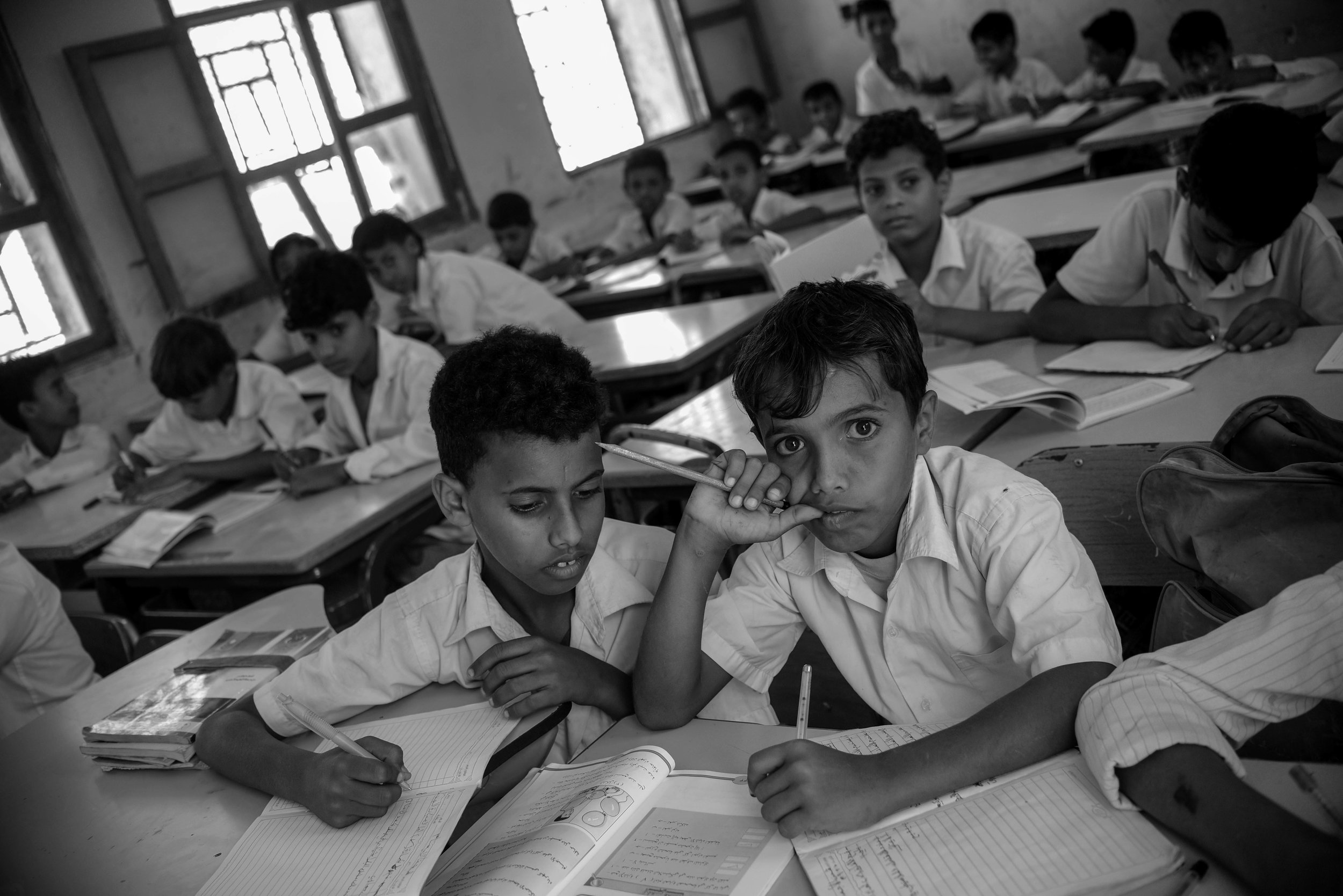  Project Socotra: The invisible Island February 2019
Pupils during a class which they study Islam. Sokotri language is not into the school program. 