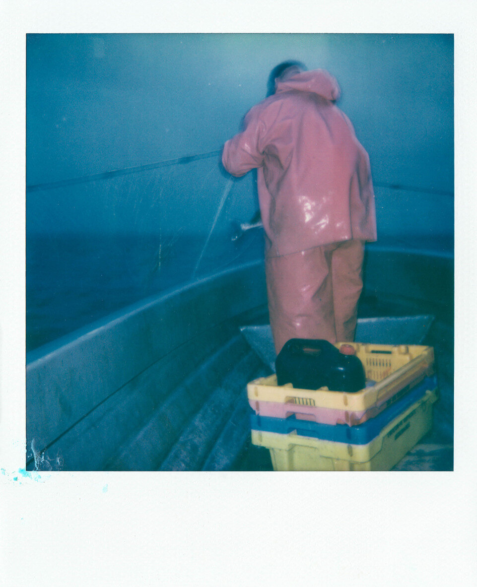  Fisherman heads out to go fishing during the morning hours. 
