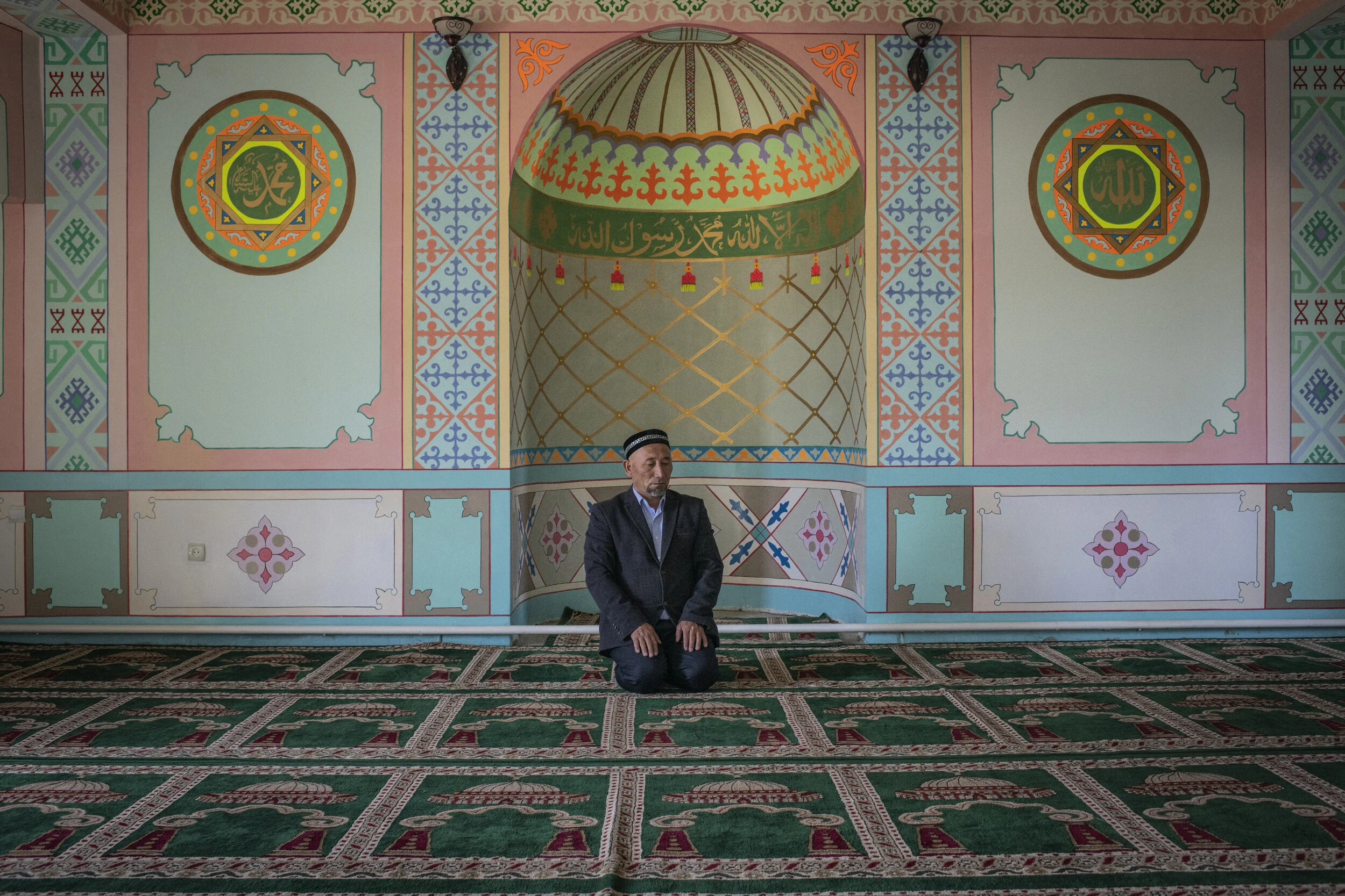 Chinese Uyghurs fleeing Xinjiang province by Yuri Kozyrev