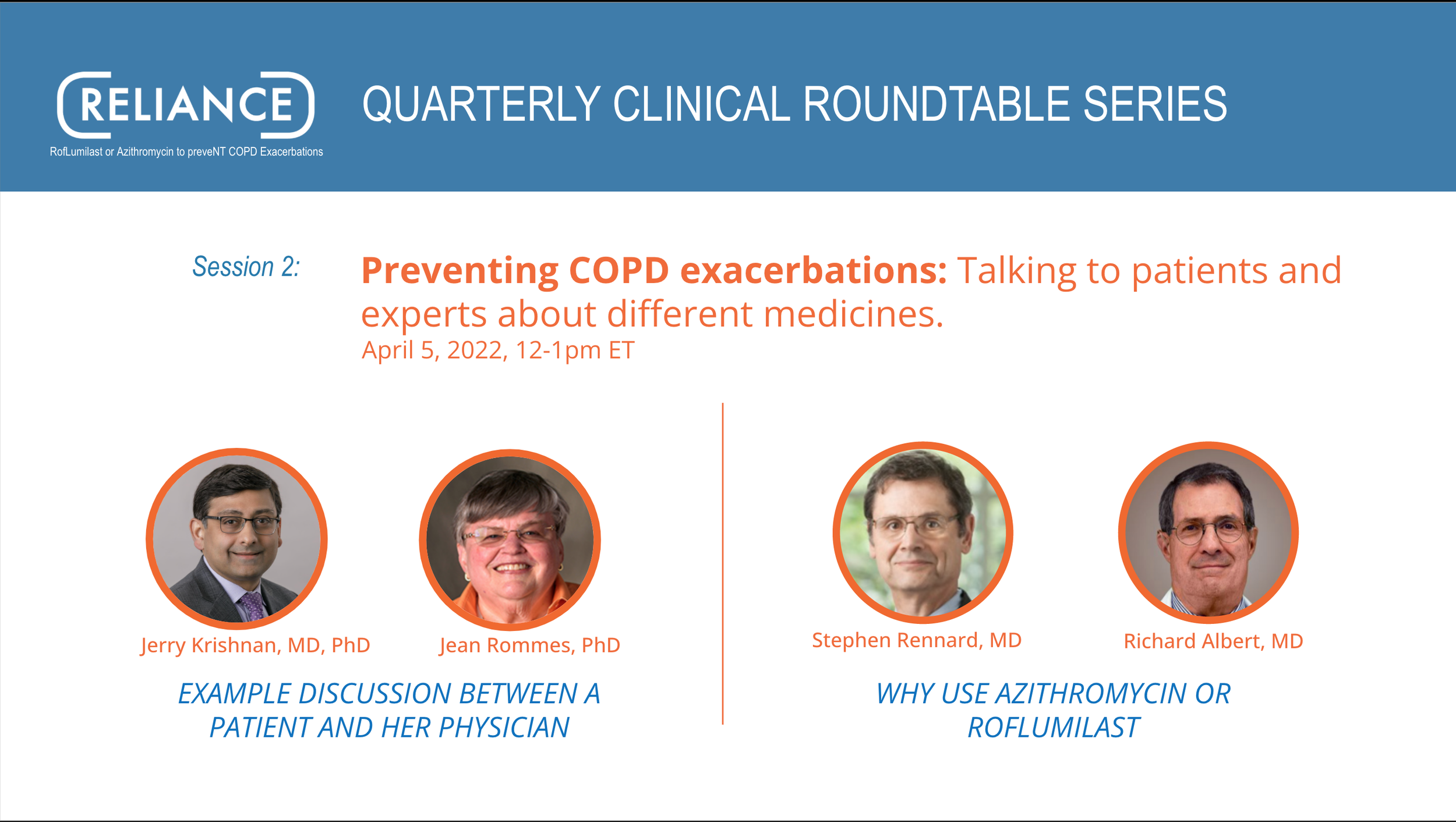 April 5, 2022 | Preventing COPD exacerbations: talking to patients and experts about deciding between medicines.