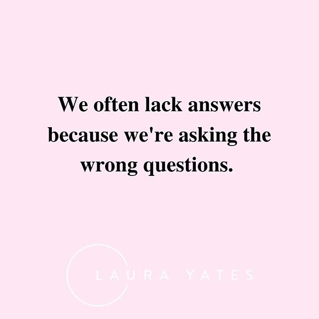 We can often feel stuck because we're asking questions that lead to a dead end. Instead of asking 'why me?' when you want to take a chance at something but fear creeps in, instead ask, 'why not me?'. This new question offers so much more room for exp