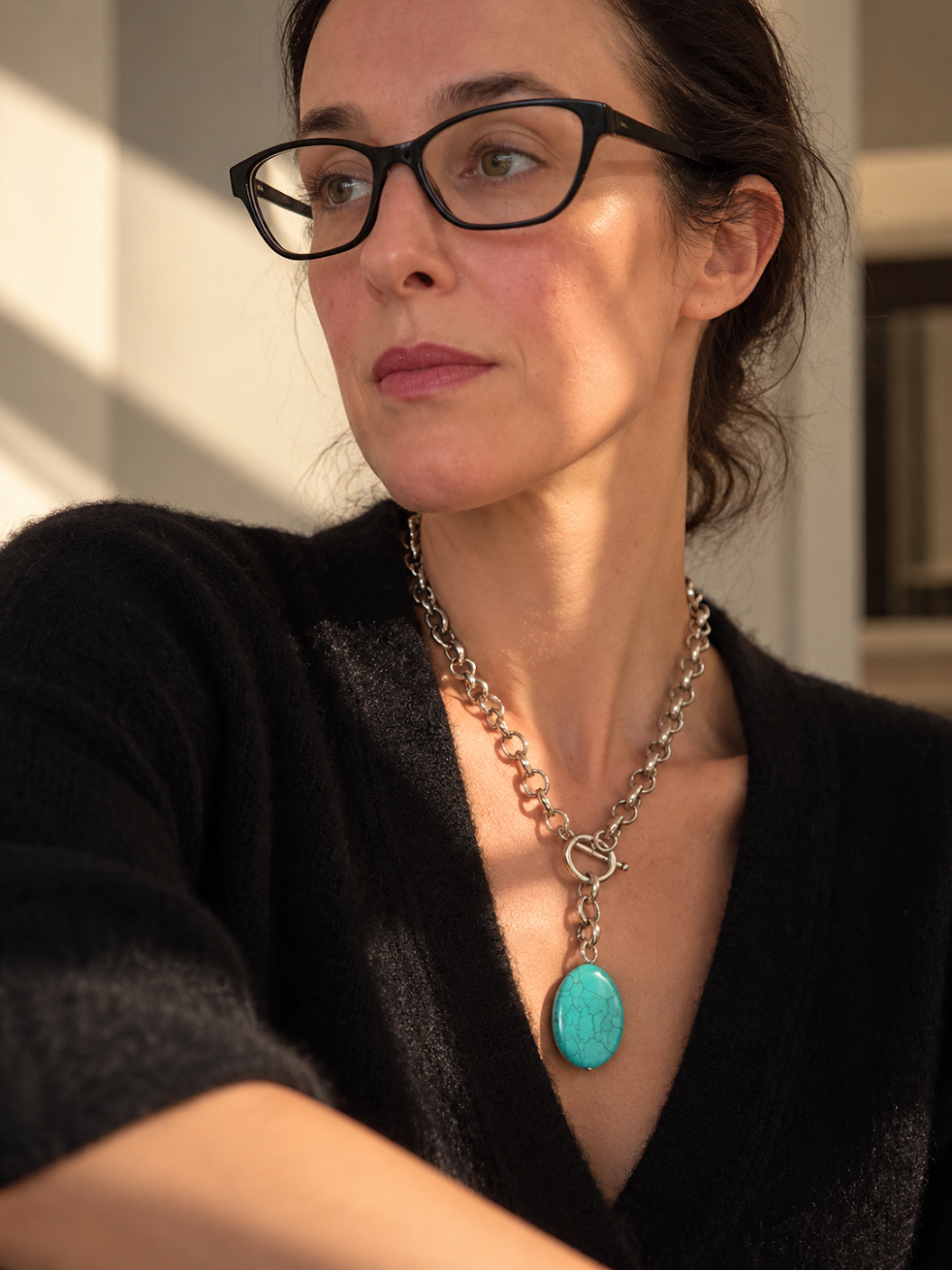 A Pop of Blue: Katia Designs’ Statement Choker Makes Everyday Dressing More Interesting