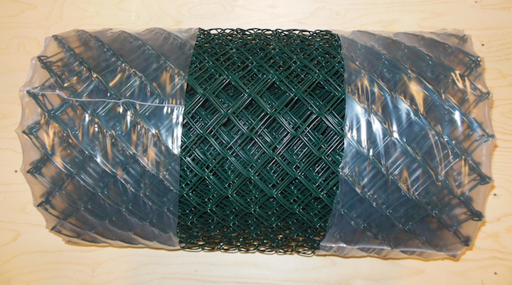 Plastbelagt grønt flettverk Maskevidde 50x50mm med tråddiameter 3.0mm
