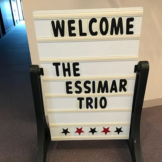 A tasty beverage after rehearsal for Saturday&rsquo;s recital! Join us on Saturday at 6:00 pm at Union Presbyterian Church in Fort Madison, IA for our recital!! #essimartrio #music #recital #music #chambermusic