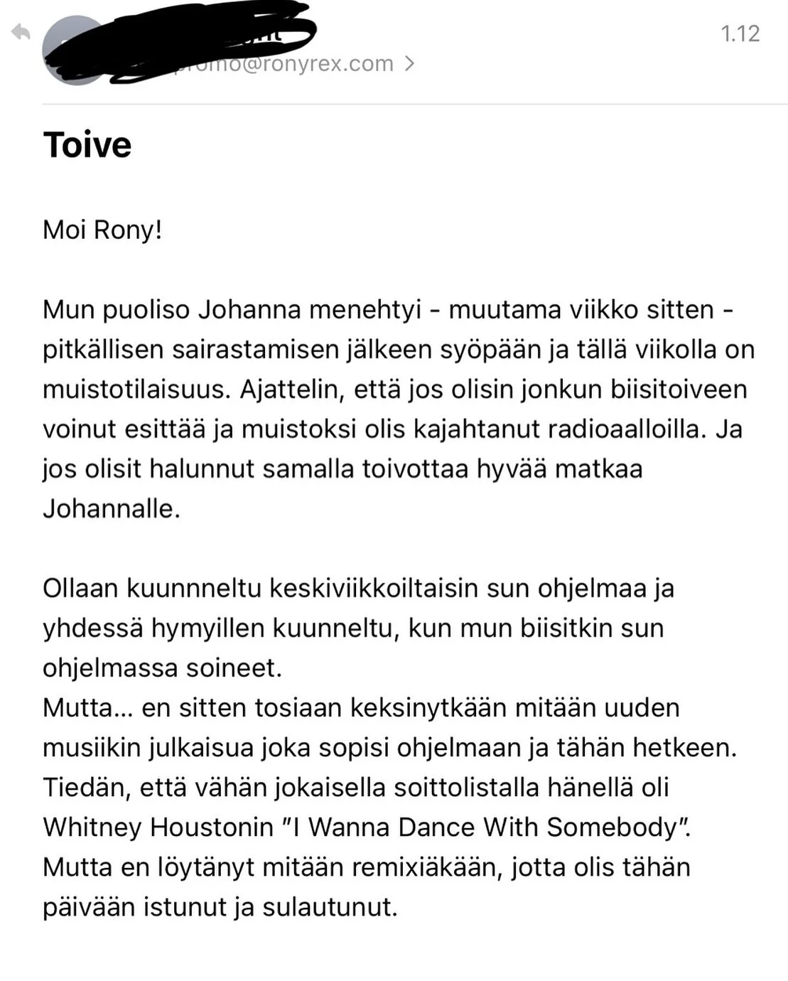 harvoin radion tekeminen saa n&auml;in syvi&auml; merkitysulottuvuuksia

ohjelmassa on kihlauduttu, soitettu livepuhelua matkalla synn&auml;rille, yhdess&auml; mielenterveytt&auml; jotenkin vaalien ry&ouml;mitty l&auml;pi loputtomien koronavuosien ja