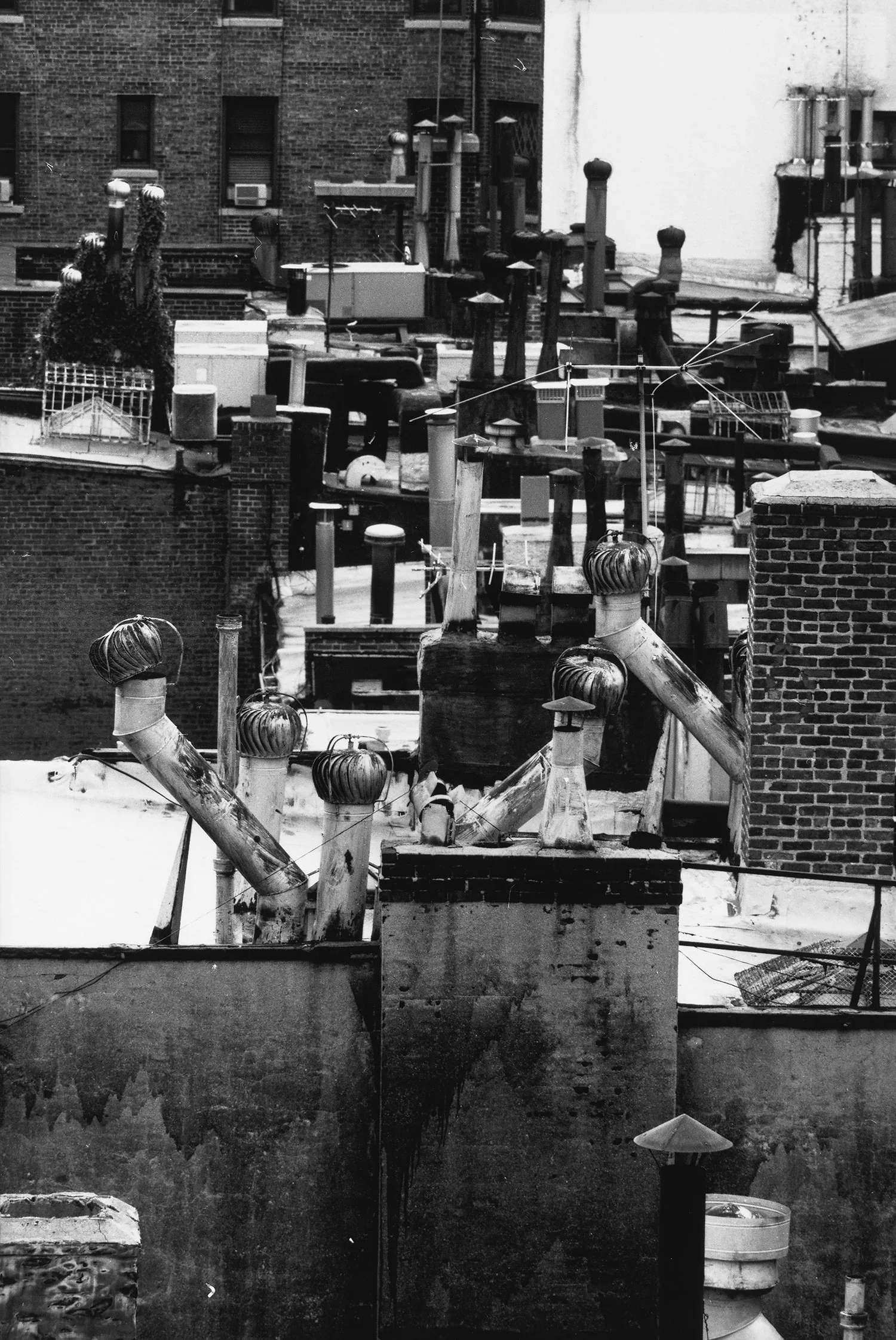 Vasilios Zatse, Reference photograph for Rooftops , New York, 2003. © The Irving Penn Foundation