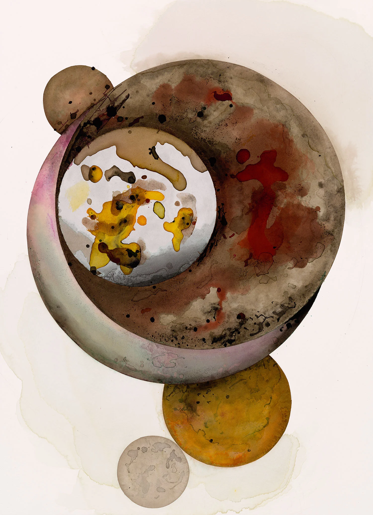 Irving Penn, A Section of Space , 2007. India ink over graphite on paper. © The Irving Penn Foundation.