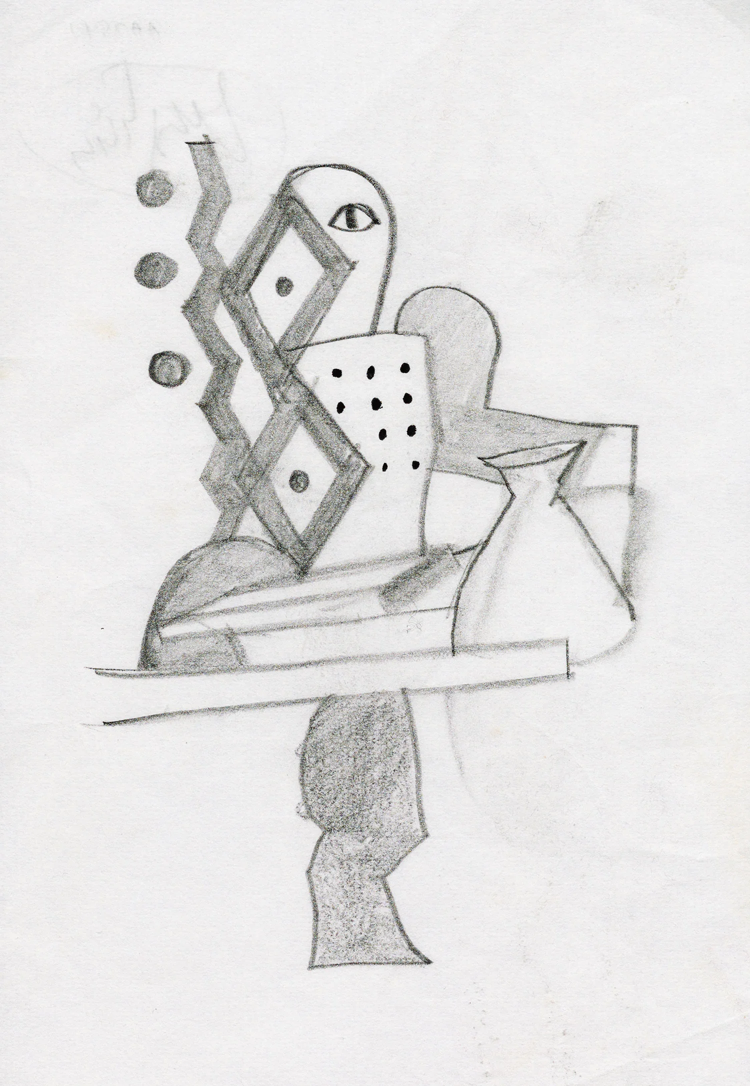 Irving Penn, Sketch for The Alchemist , ca. 2005. Graphite on paper. © The Irving Penn Foundation