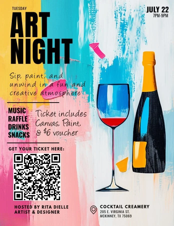 Tuesday Art Night by Rita Dielle on 7/22/2025