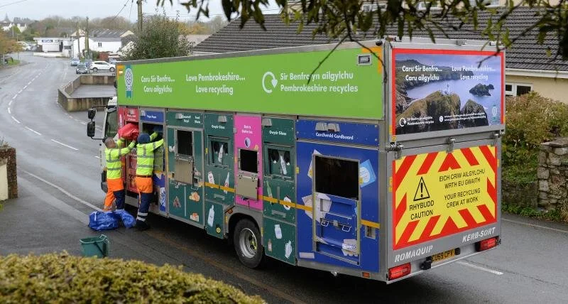 Rise in Pembrokeshire's Recycling Rates using Romaquip Kerb-Sort