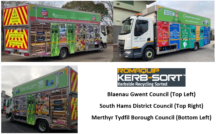 New Romaquip Kerb-Sort vehicles are being delivered to various customers all over the UK. 