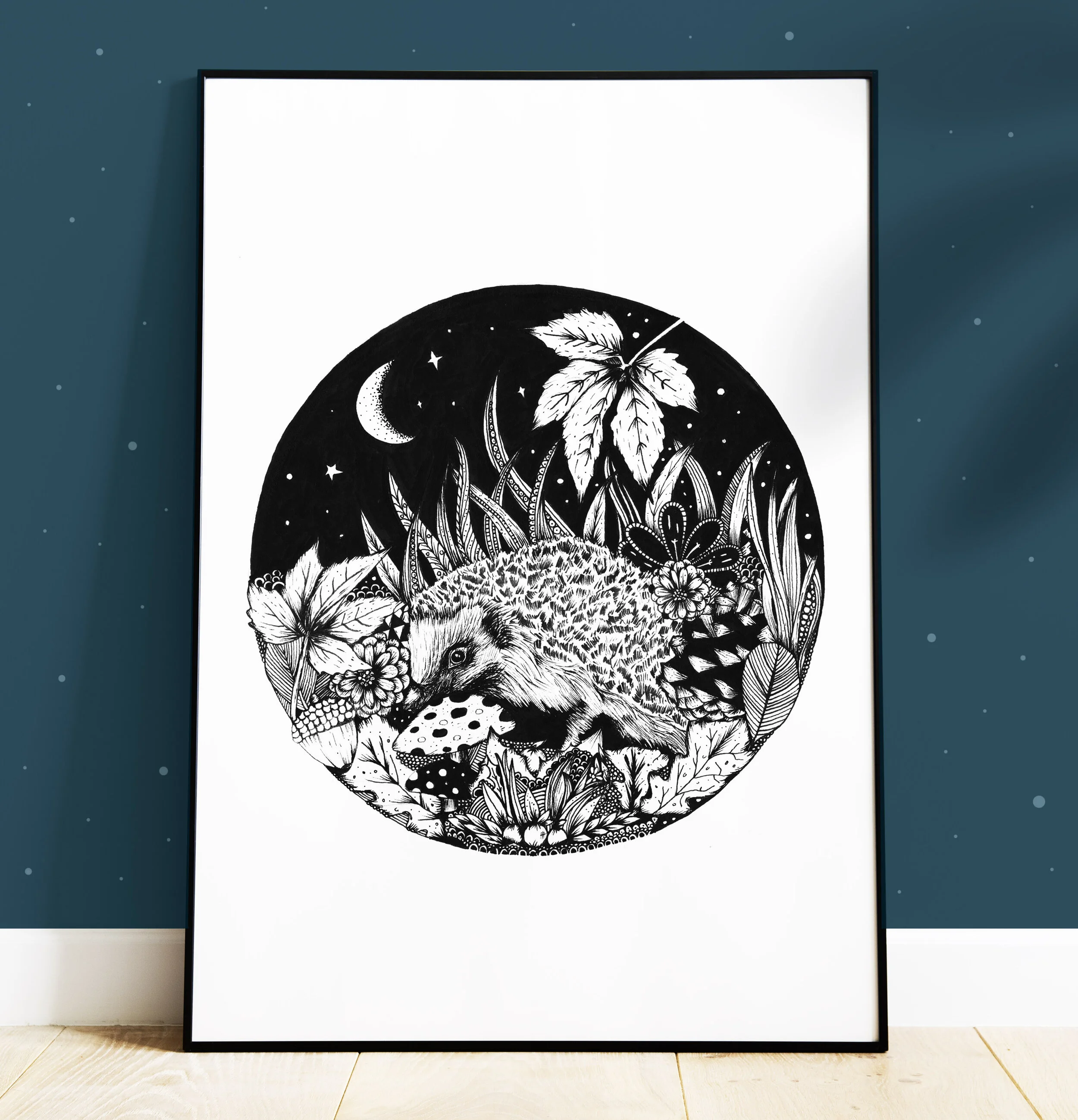 A3 Midnight Hedgehog