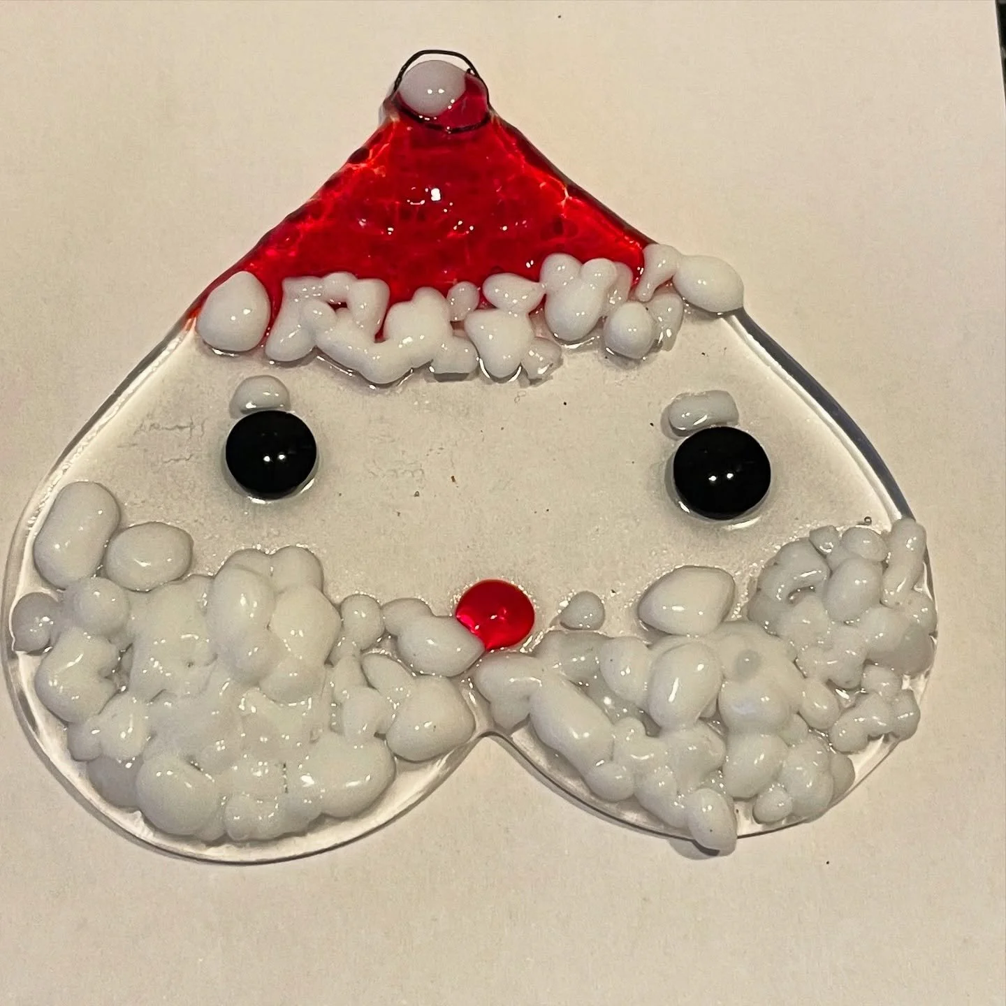 How about a Santa (using a heart shape upside down!) and a Christmas tree brilliant !