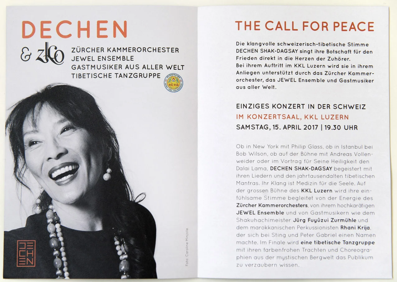 Flyer für Konzert im KKL