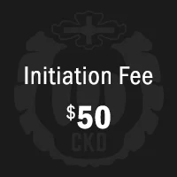 initiation fee only - you have your own equipment