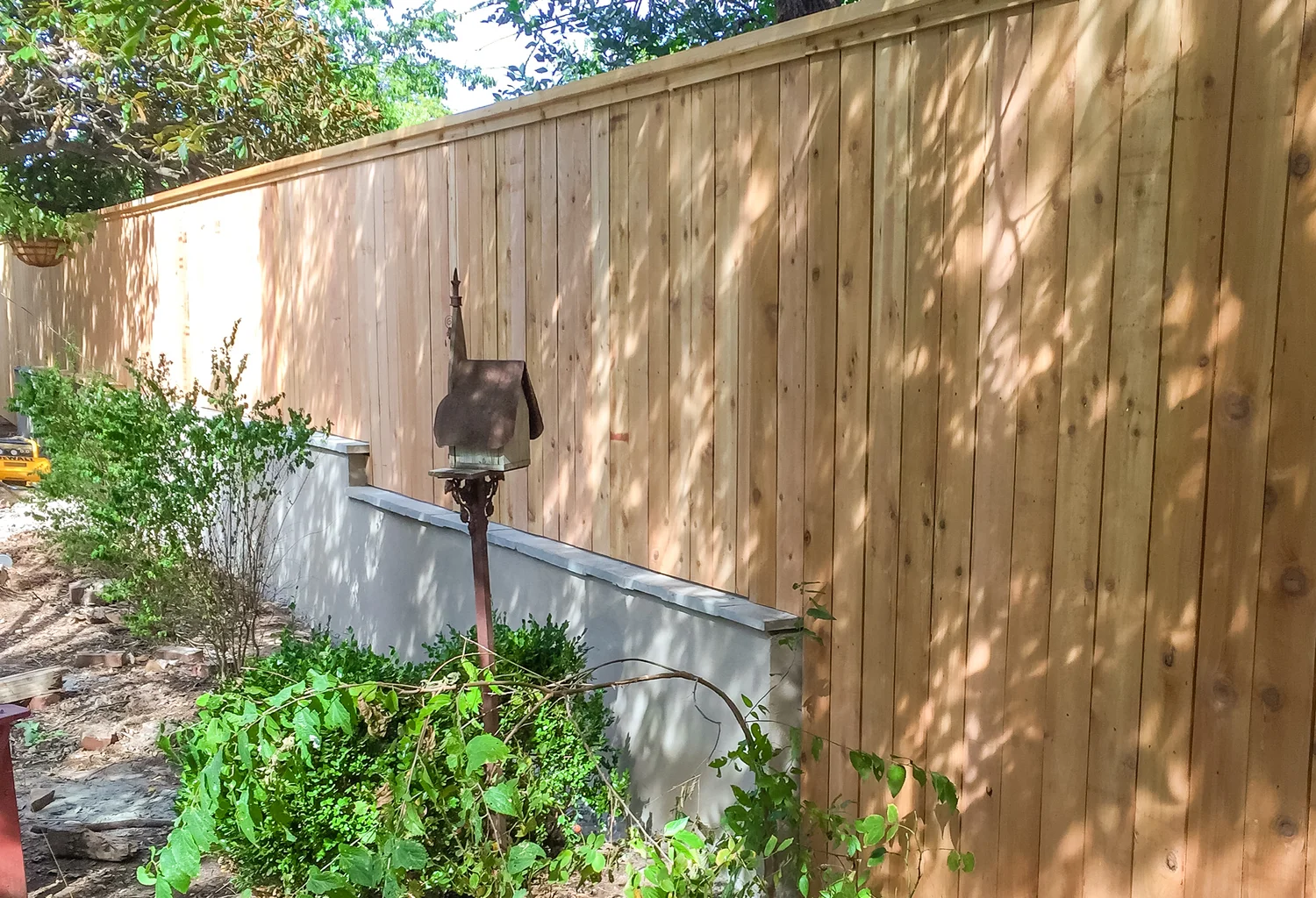 Custom Fence with Cap & Trim