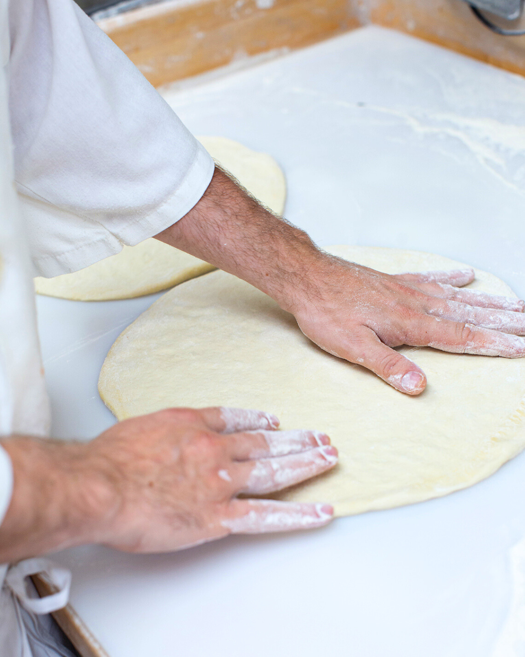 Stretching Pizza Dough