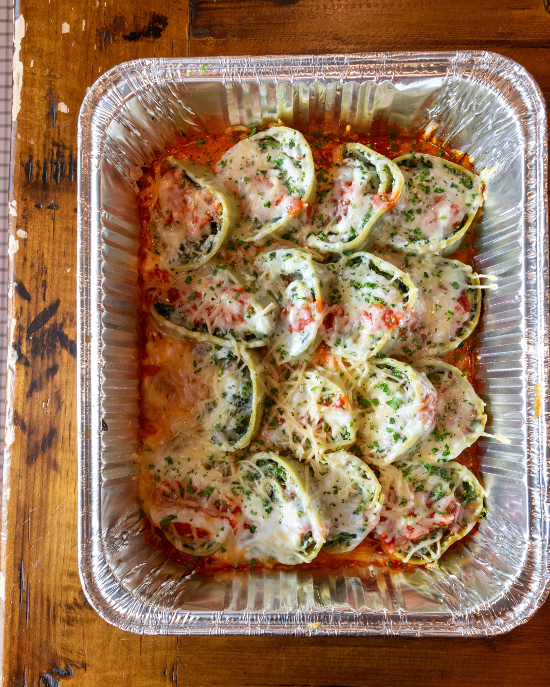 Prosciutto &amp; Spinach Rotolo