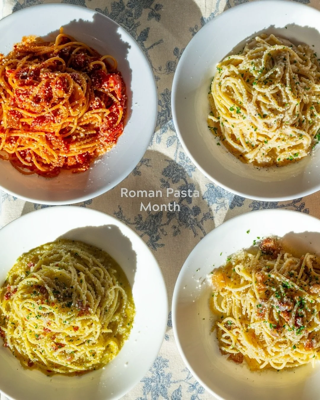 🏛️🏺ROMAN PASTA MONTH 🏛️🏺

Come along with us as we explore the 4 iconic pastas that shaped Italian tables and beyond. Throughout September, we&rsquo;ll be serving up Roman classics like Cacio e Pepe and Carbonara &amp; sharing recipes so you can 