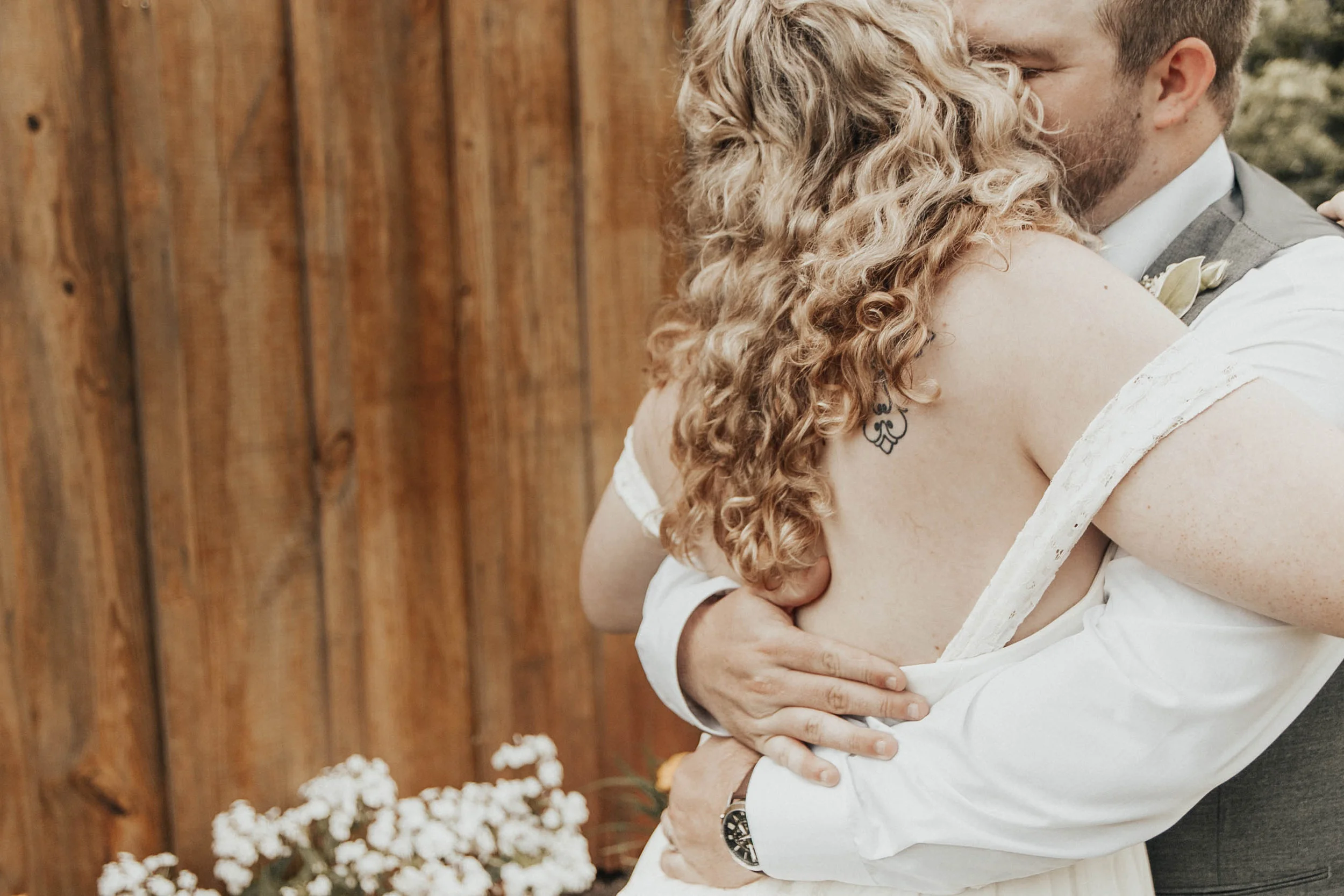 I told them to take a second and hug. They were finally married and needed a second to enjoy it! I just love them.