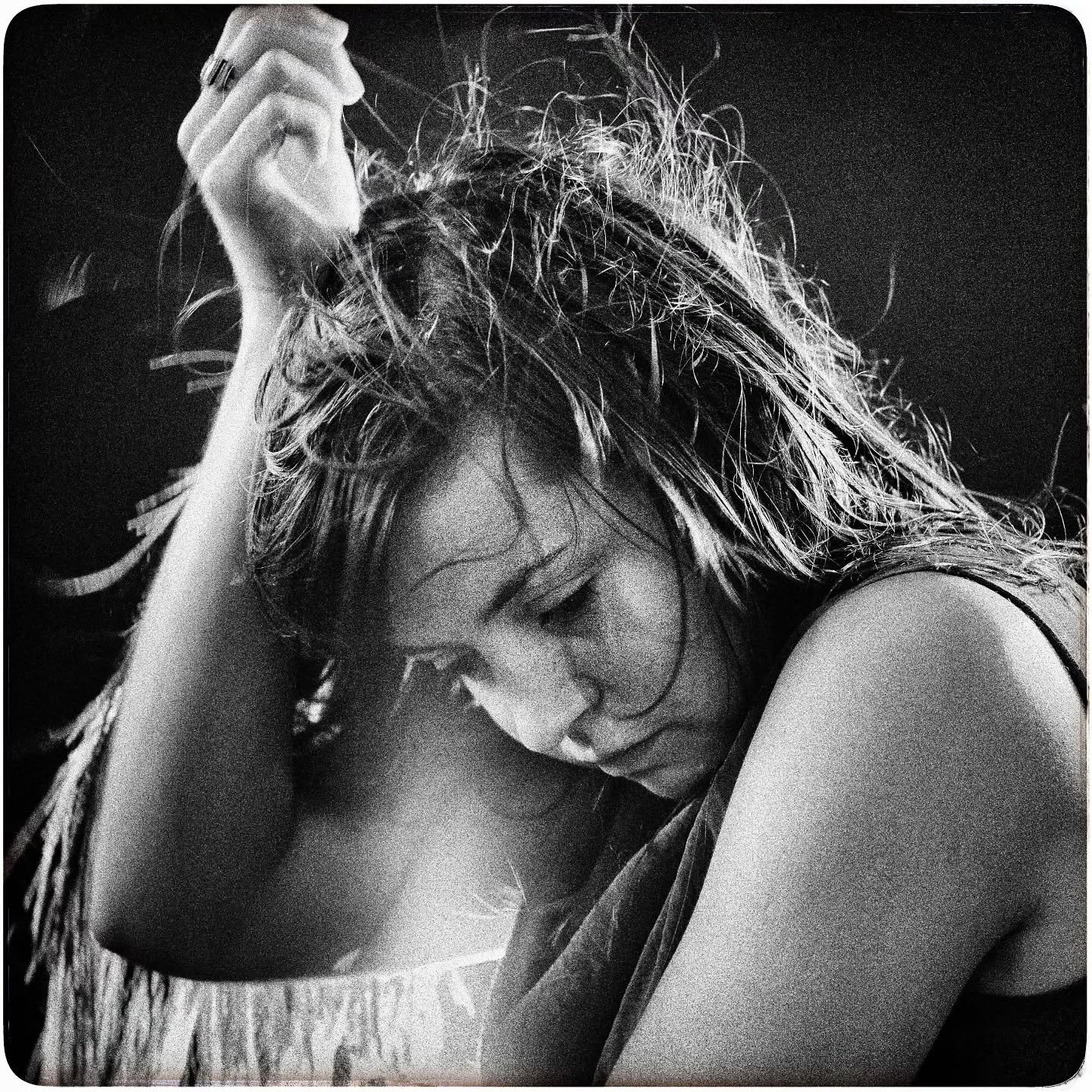 Becca! Over a decade of making music with this gorrrrgepus creature. In my element arranging drum and percussion parts with Becca.."yet this time" was one of the very the first I played with her! ❤️ vocals soaring high over 'landscape of to