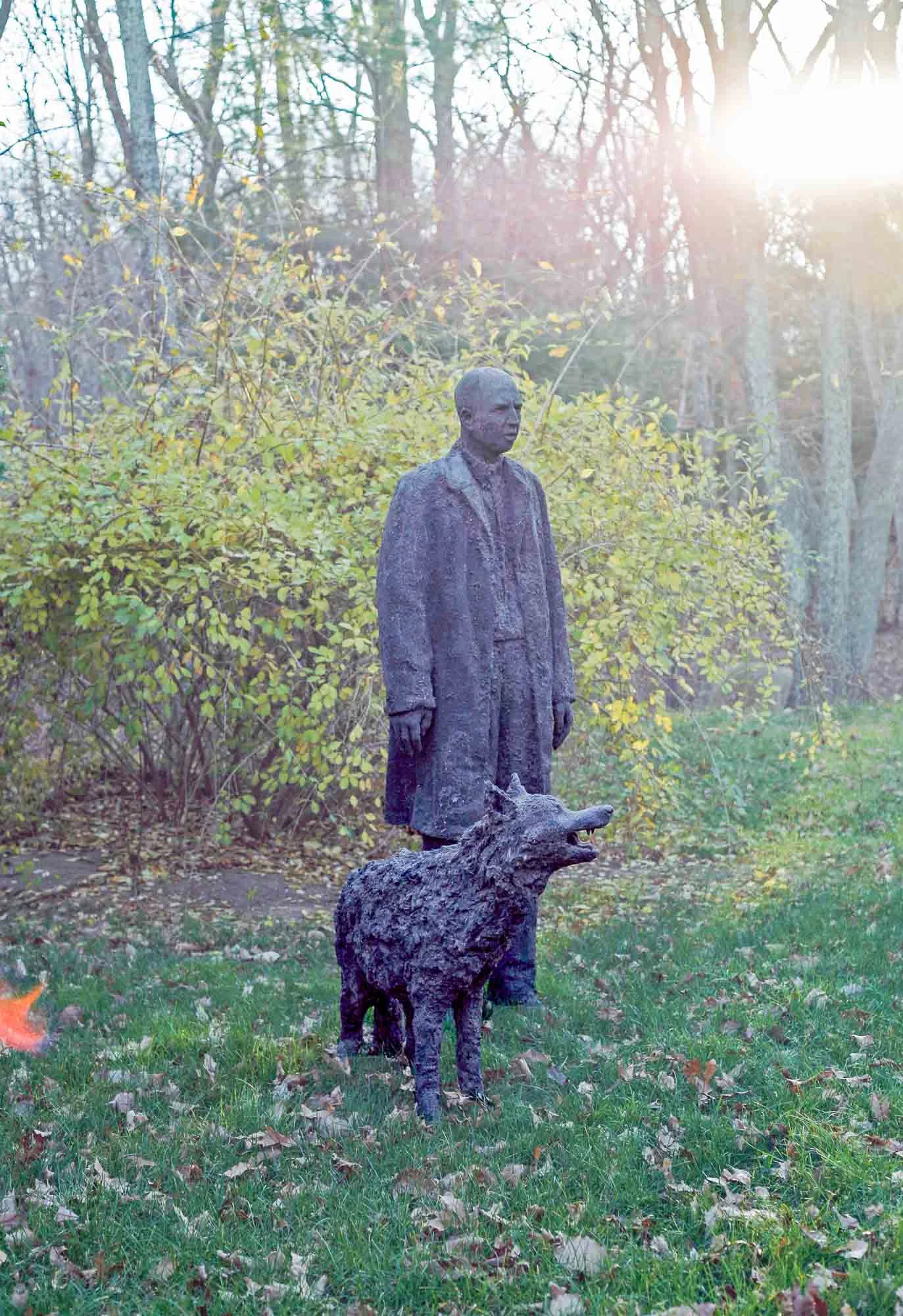 Dirt Man with Wolf, 2010.