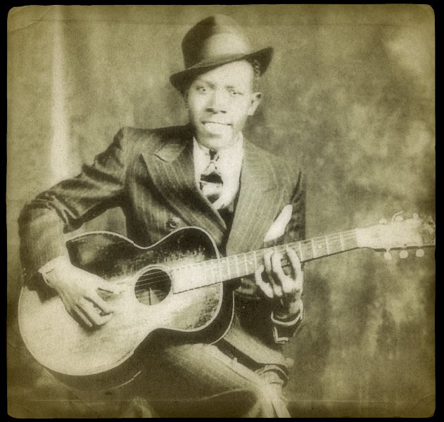 Bluesman Robert Johnson – legend has it that he made a pact with the Devil at the crossroads and achieved fame and glory, only to die at 27