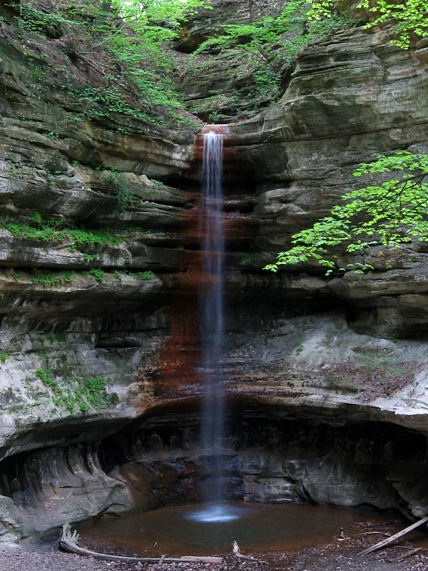 St. Louis Canyon in the warm weather months. In March 1960, the water was frozen and an early spring snow blanketed the region.