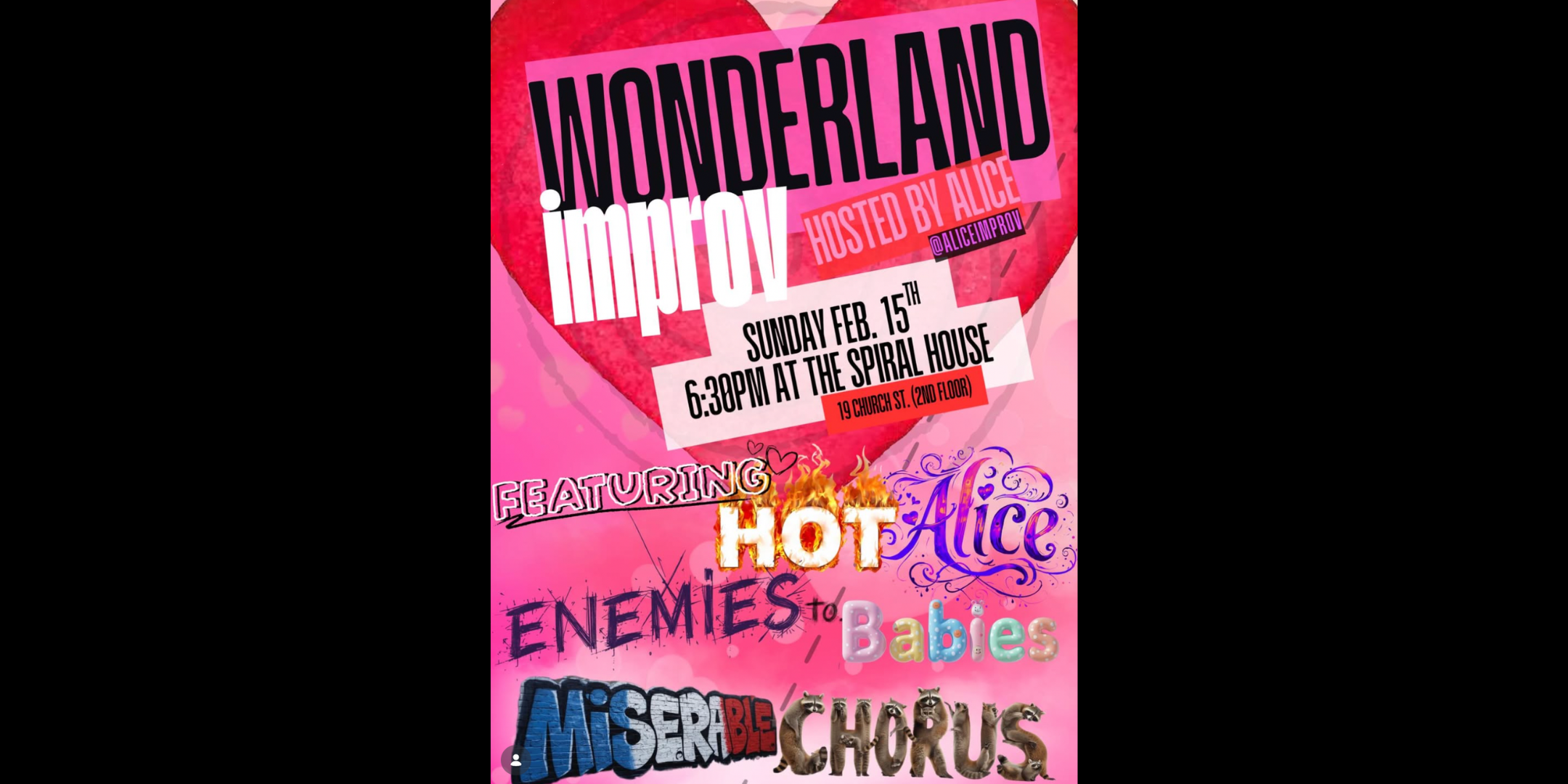 Hot Priest Improv at Wonderland Improv Hosted by Alice