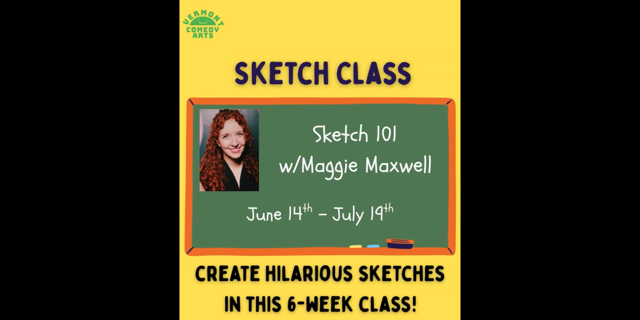 Maggie Teaches Sketch 101 at Vermont Comedy Arts!