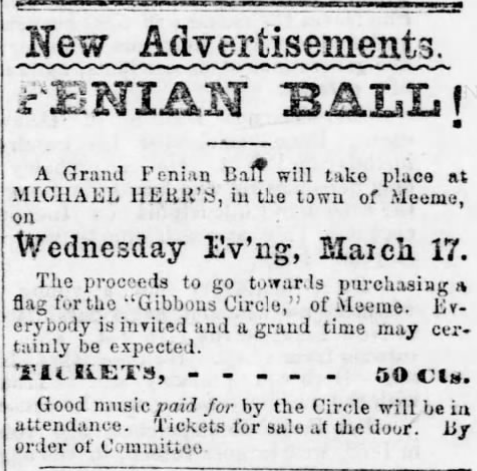 Fenian St. Patrick’s Day Ball