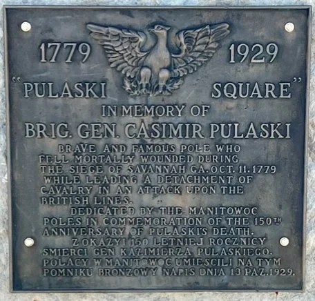 Pulaski Square Monument was Dedicated in 1929