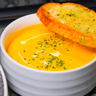 Homemade Potato Soup with Bacon Lardons