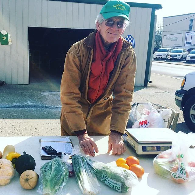 Robert Stone of Stone Home Farm! #farmersmarket #parisky