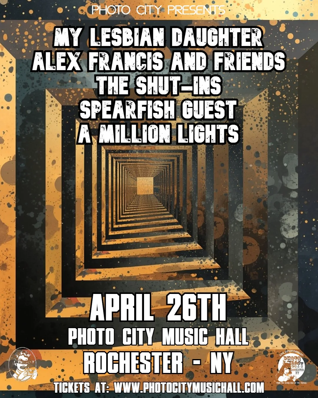 My Lesbian Daughter, Alex Francis and Friends, The Shut-Ins, Spearfish Guest, &amp; A Million Lights