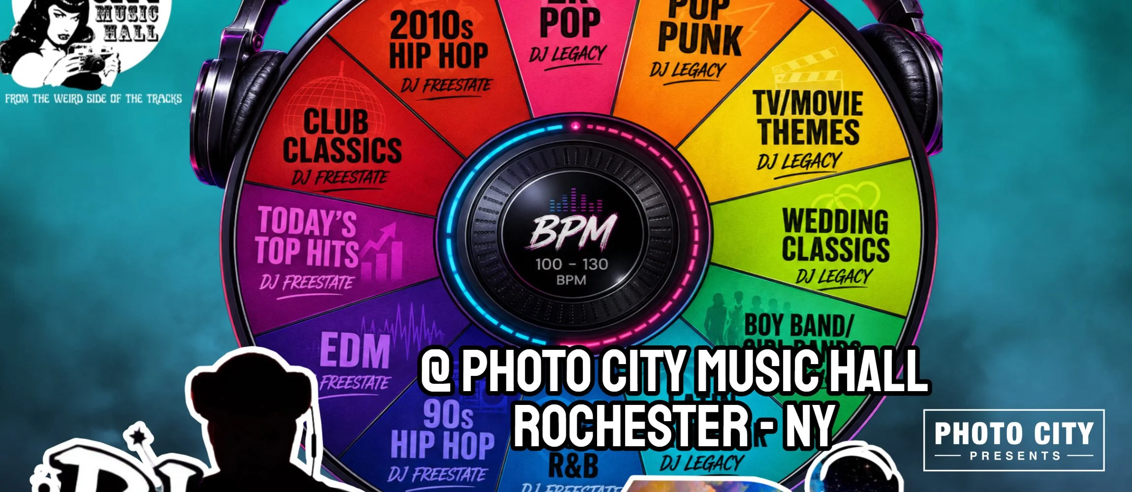 DJ Roulette : Music Genre Wheel Spin every 20 Minutes!