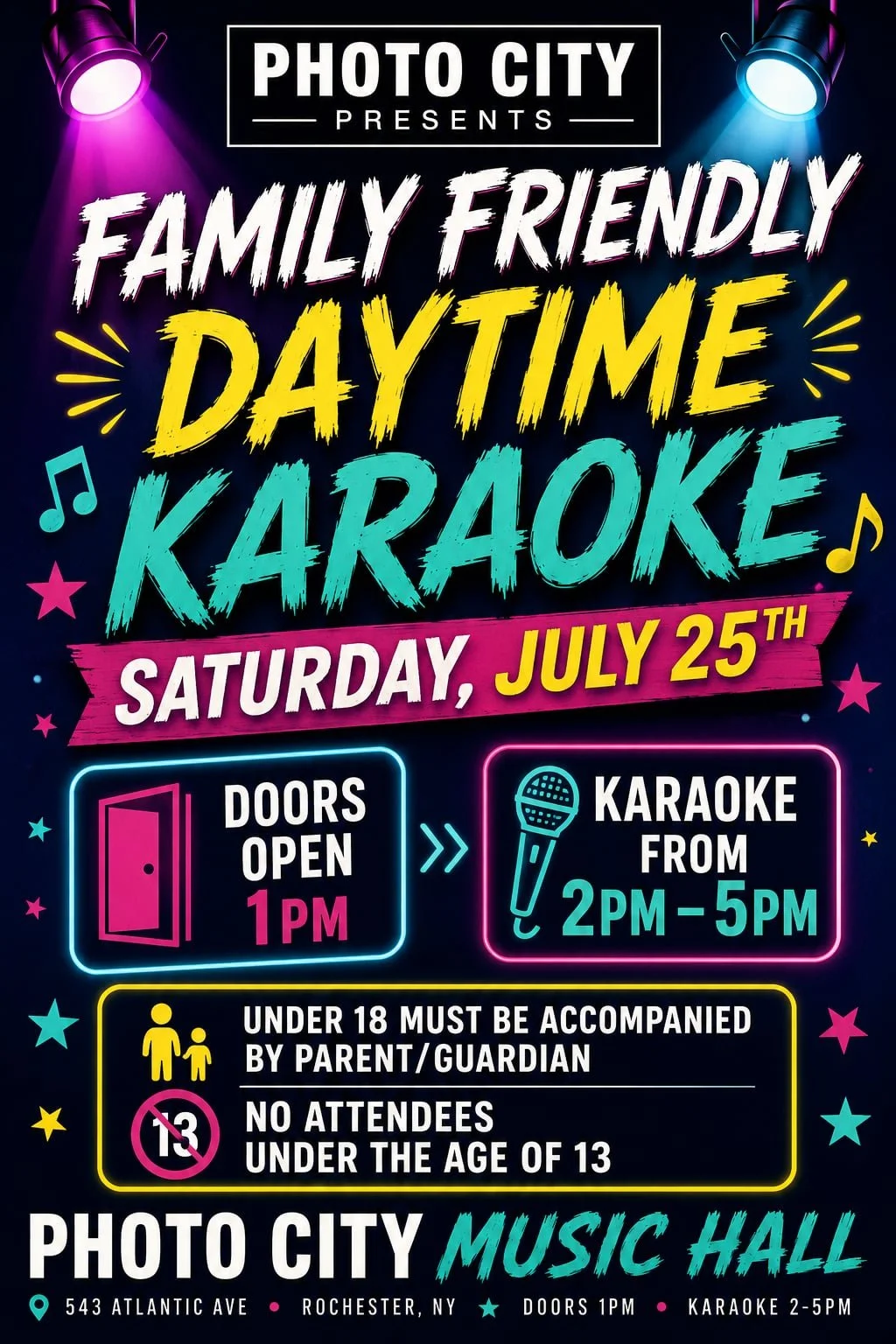 Family Friendly Daytime Karaoke