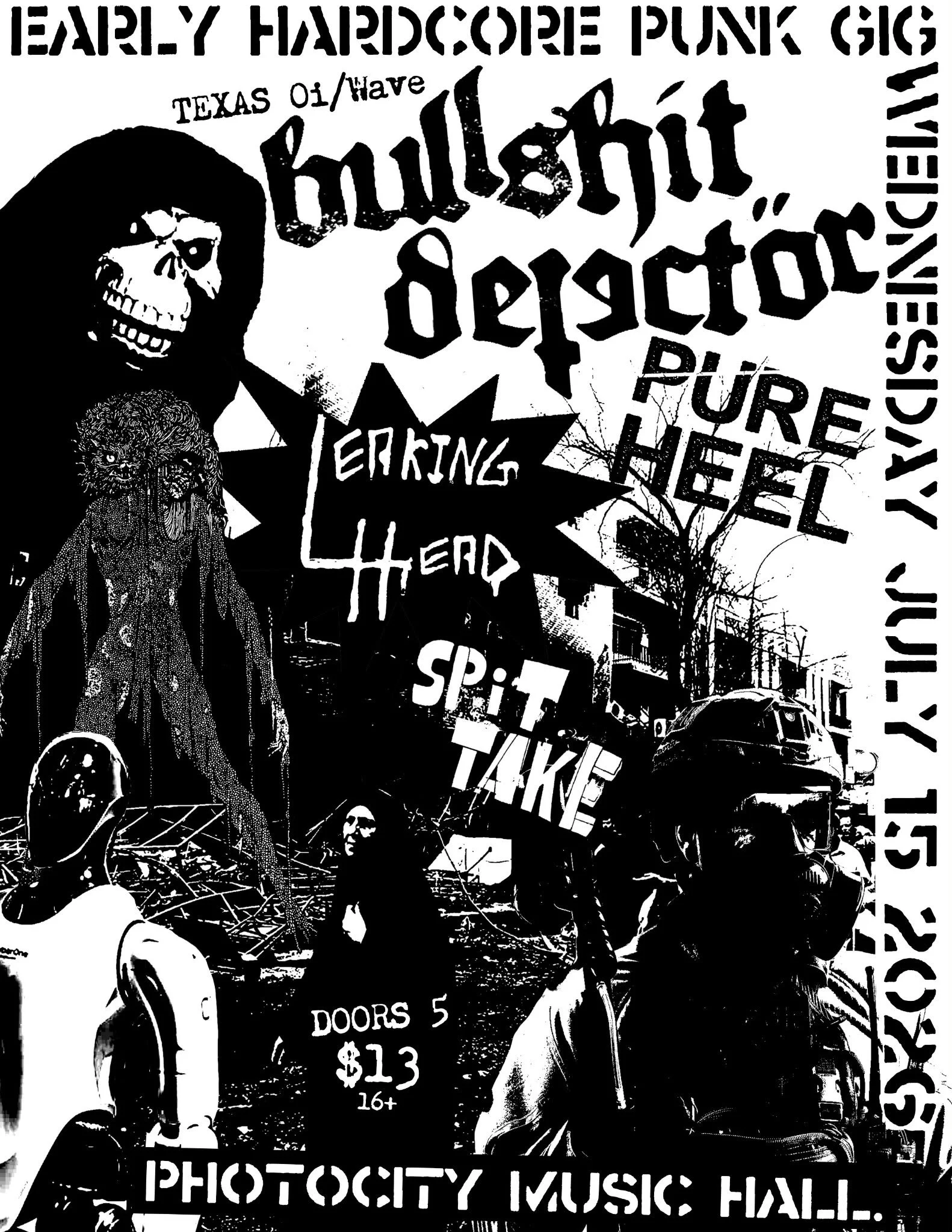 Bullshit Detector, Leaking Head, Pure Heel, &amp; Spit Take