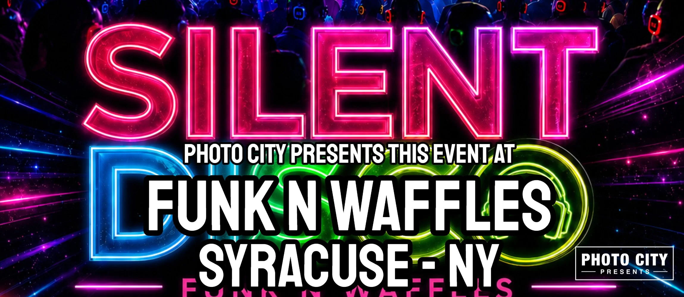 Silent Disco - Music Through The Decades @ Funk ‘n Waffles (Syracuse, NY)