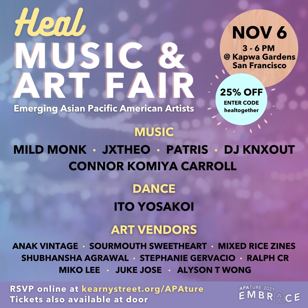 ONLINE ONLY 25% SALE! Heal, an APAture 2021 Music Showcase 